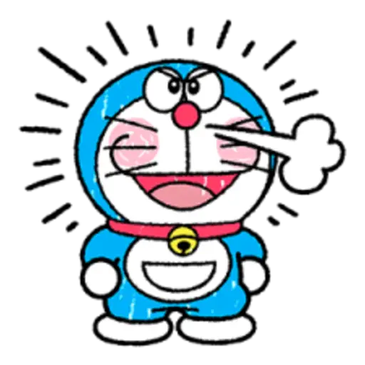 Doraemon Crayon Stickers 