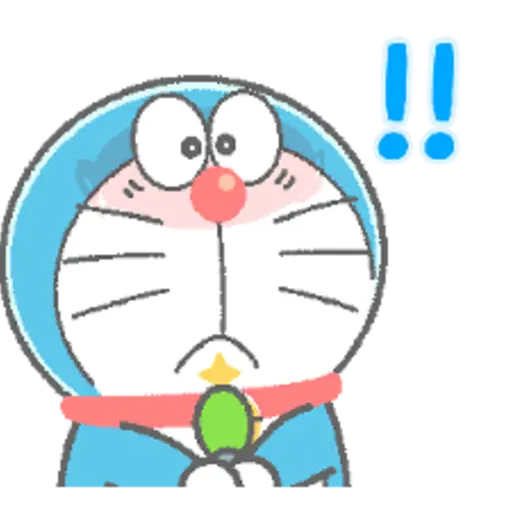 Doraemon Animated Crayon Stickers 