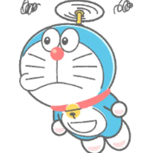 Doraemon Animated Crayon Stickers 