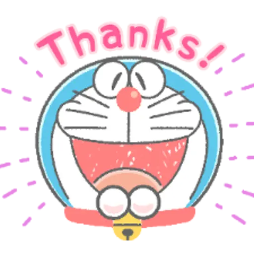 Doraemon Animated Crayon Stickers 