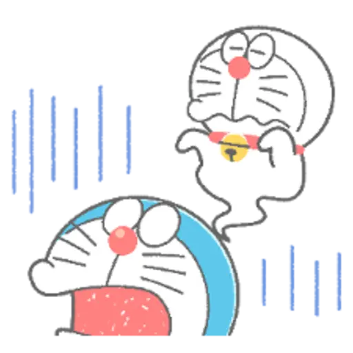 Doraemon Animated Crayon Stickers 
