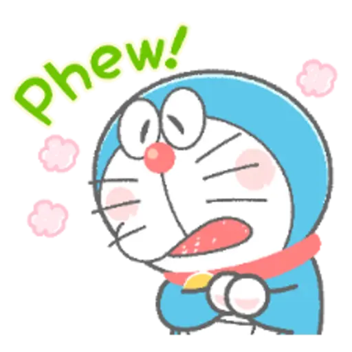Doraemon Animated Crayon Stickers 