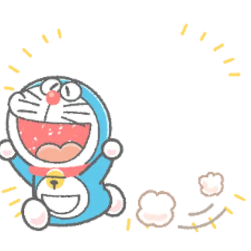 Doraemon Animated Crayon Stickers 