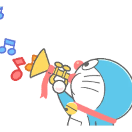 Doraemon Animated Crayon Stickers 