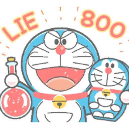 Doraemon Animated Crayon Stickers 