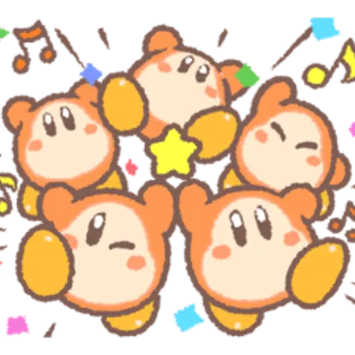 Kirby Puffball Sticker Set 