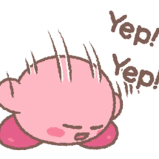 Kirby Puffball Sticker Set 