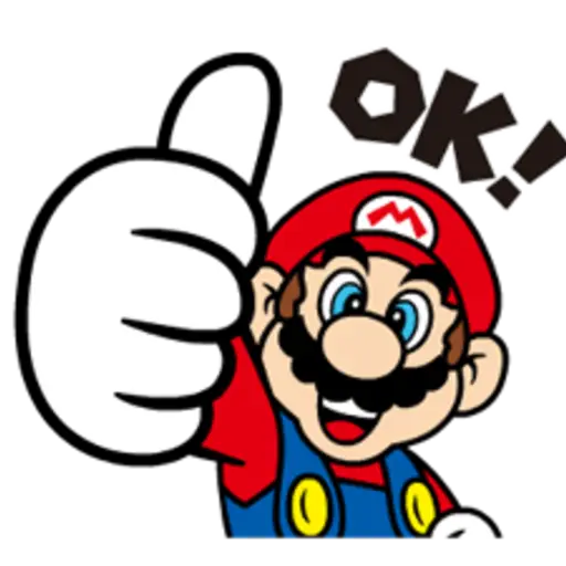 Talking Super Mario Animated Stickers 