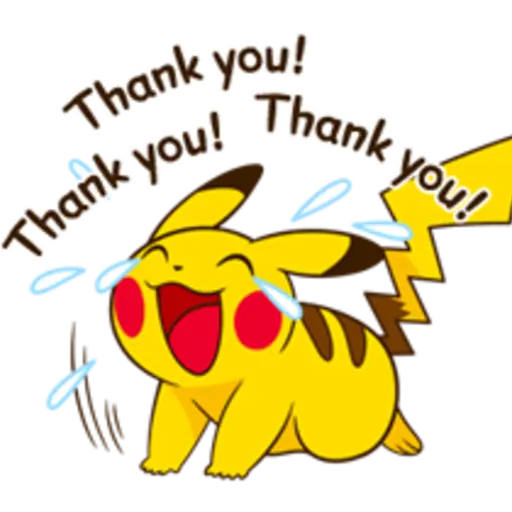 Pikachu Lively Voiced Stickers ♪ 