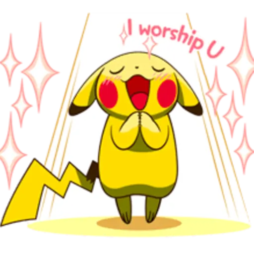 Pikachu Lively Voiced Stickers ♪ 