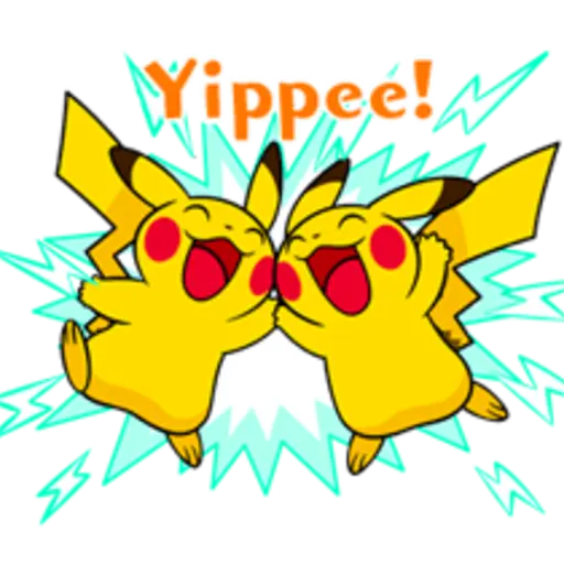 Pikachu Lively Voiced Stickers ♪ 
