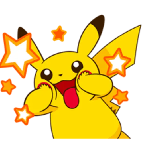 Pikachu Lively Voiced Stickers ♪ 