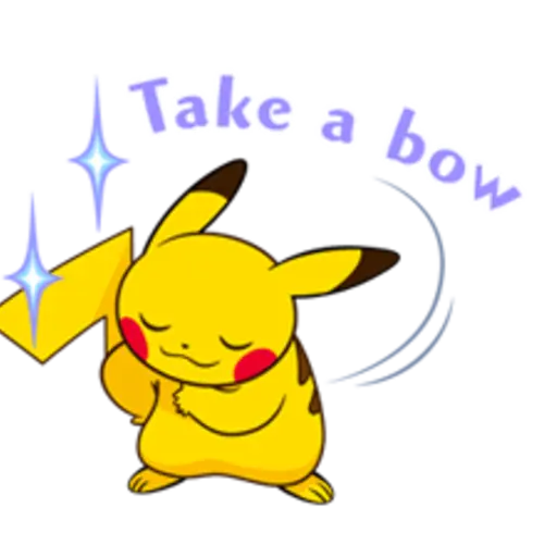 Pikachu Lively Voiced Stickers ♪ 