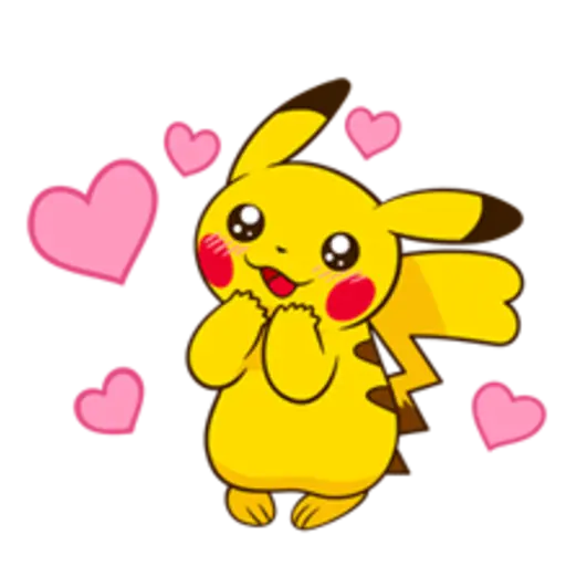 Pikachu Lively Voiced Stickers ♪ 