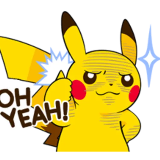 Pikachu Lively Voiced Stickers ♪ 