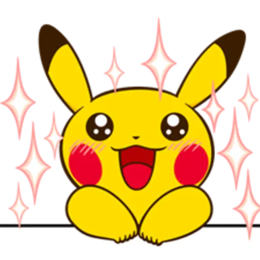 Pikachu Lively Voiced Stickers ♪ 