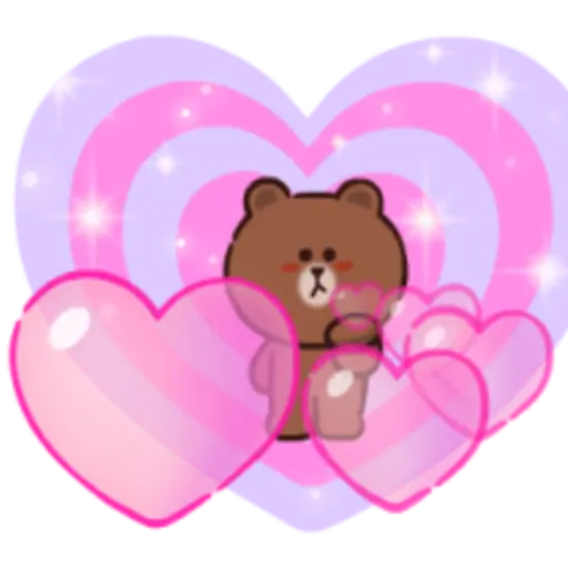 BROWN & CONY Cheer Stickers 