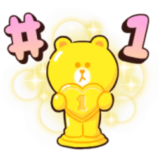 BROWN & CONY Cheer Stickers 