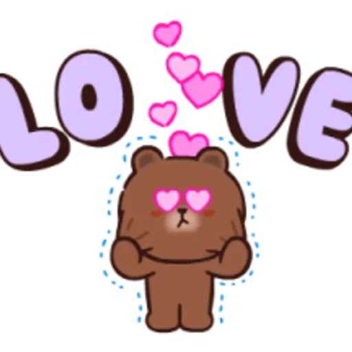 BROWN & CONY Cheer Stickers 