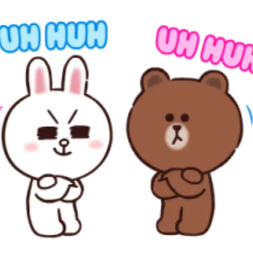 BROWN & CONY Cheer Stickers 