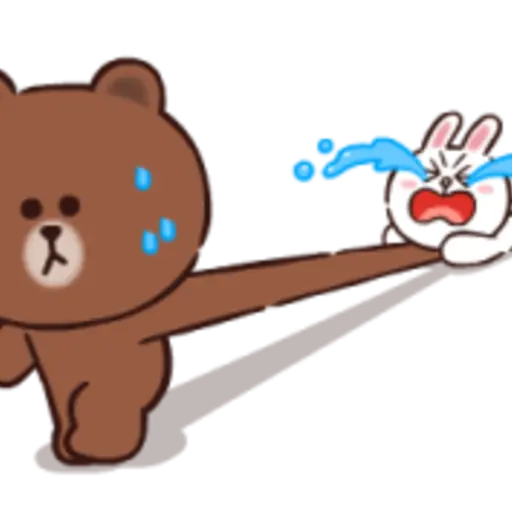 BROWN & CONY Cheer Stickers 
