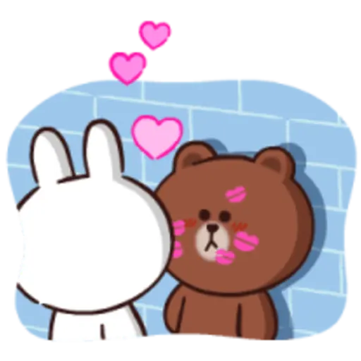 BROWN & CONY Cheer Stickers 