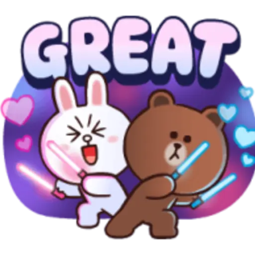 BROWN & CONY Cheer Stickers  preview