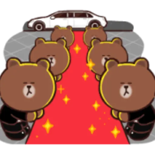 BROWN & CONY Cheer Stickers 
