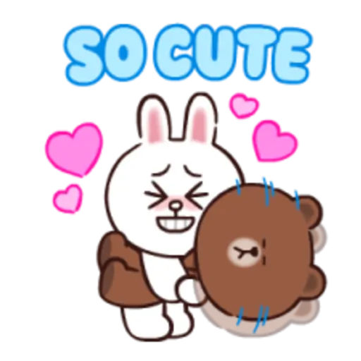 BROWN & CONY Cheer Stickers  preview