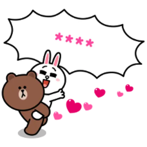 Brown & Cony Custom Stickers 