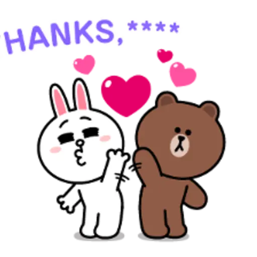 Brown & Cony Custom Stickers 