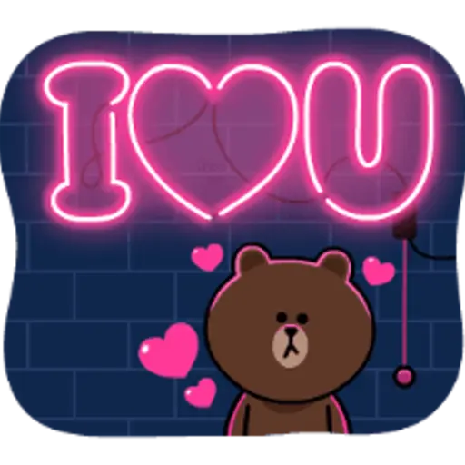 Brown & Cony Heart Melting Romance 