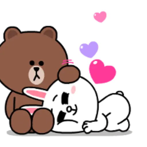 Brown & Cony Heart Melting Romance 
