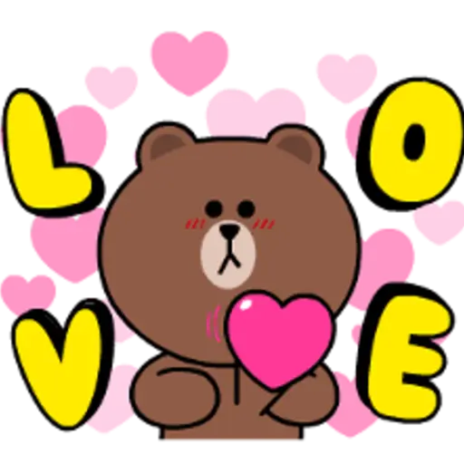 Brown & Cony Heart Melting Romance 