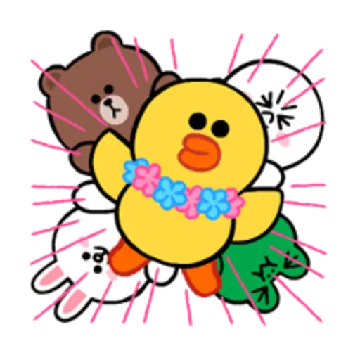 LINE Characters: Cute and Soft Summer 