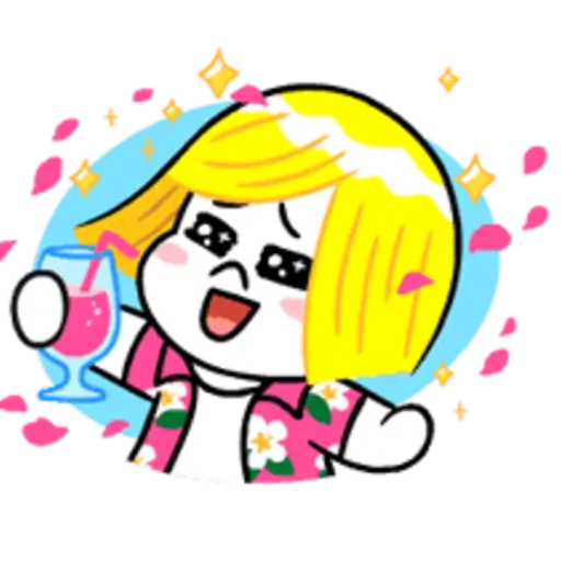 LINE Characters: Cute and Soft Summer 