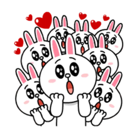 Brown & Cony Heaps of Hearts! 