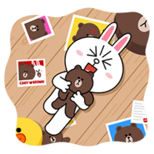 Brown & Cony Big Love Stickers  preview