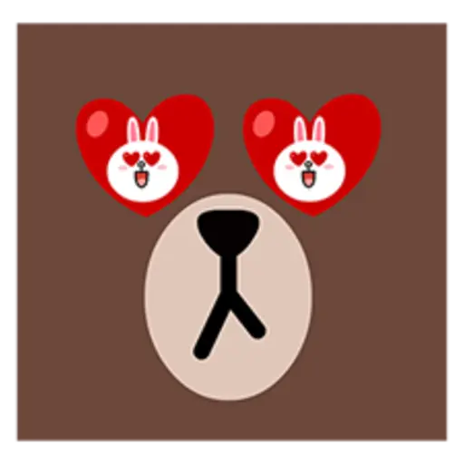 Brown & Cony Big Love Stickers 