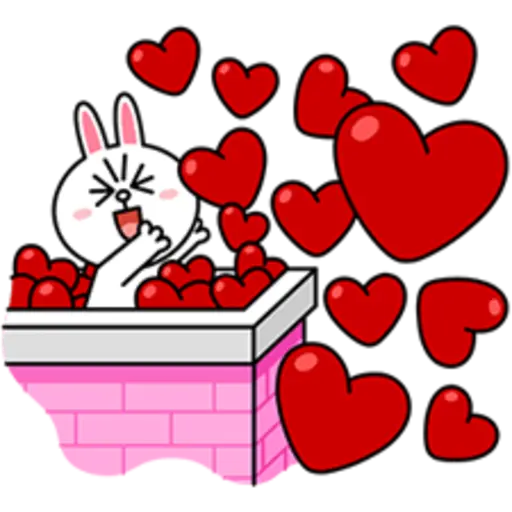 Brown & Cony Big Love Stickers 