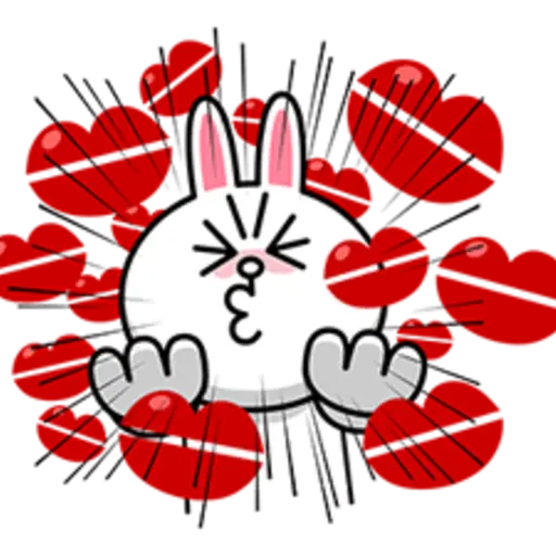 Brown & Cony Big Love Stickers 