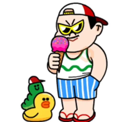 LINE Characters - Happy Vacations sticker 20