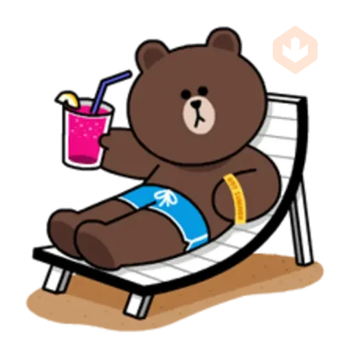 LINE Characters - Happy Vacations sticker 19