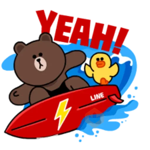 LINE Characters - Happy Vacations sticker 15