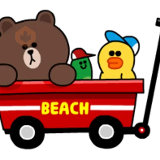 LINE Characters - Happy Vacations sticker 23