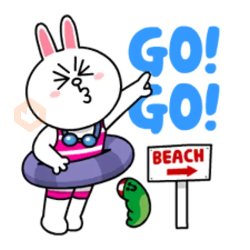 LINE Characters - Happy Vacations sticker 22