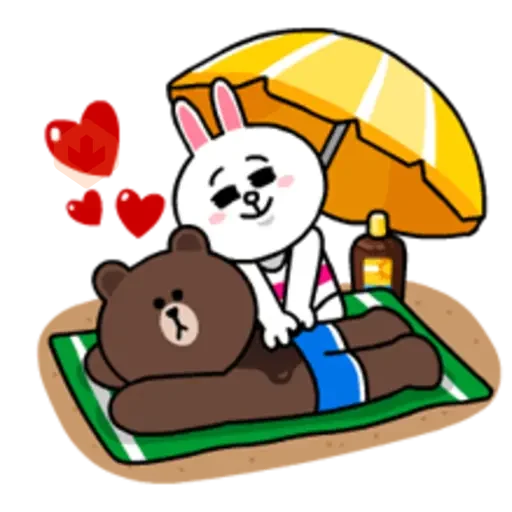 LINE Characters - Happy Vacations sticker 21