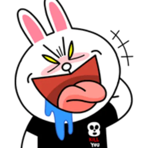 Hopping Mad! Angry LINE Characters 