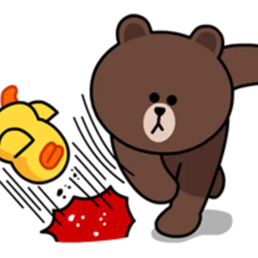 Hopping Mad! Angry LINE Characters 