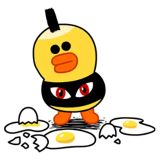 Hopping Mad! Angry LINE Characters 